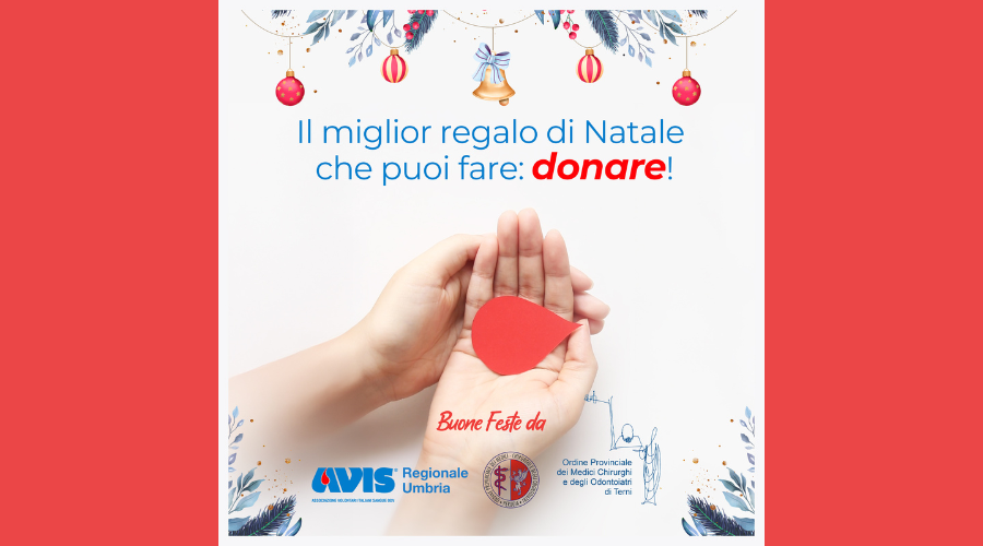 Clicca per accedere all'articolo AVIS Regionale Umbria/OMCeO PG e TR  - Auguri di natale 2024